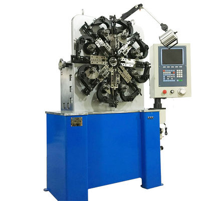 নীল CNC স্প্রিং Coiling মেশিন, ফ্লাট ছোট কুণ্ডলী ঘুরান মেশিন সিই সার্টিফিকেশন