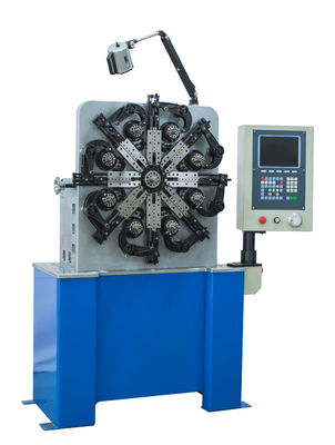 নীল CNC স্প্রিং Coiling মেশিন, ফ্লাট ছোট কুণ্ডলী ঘুরান মেশিন সিই সার্টিফিকেশন